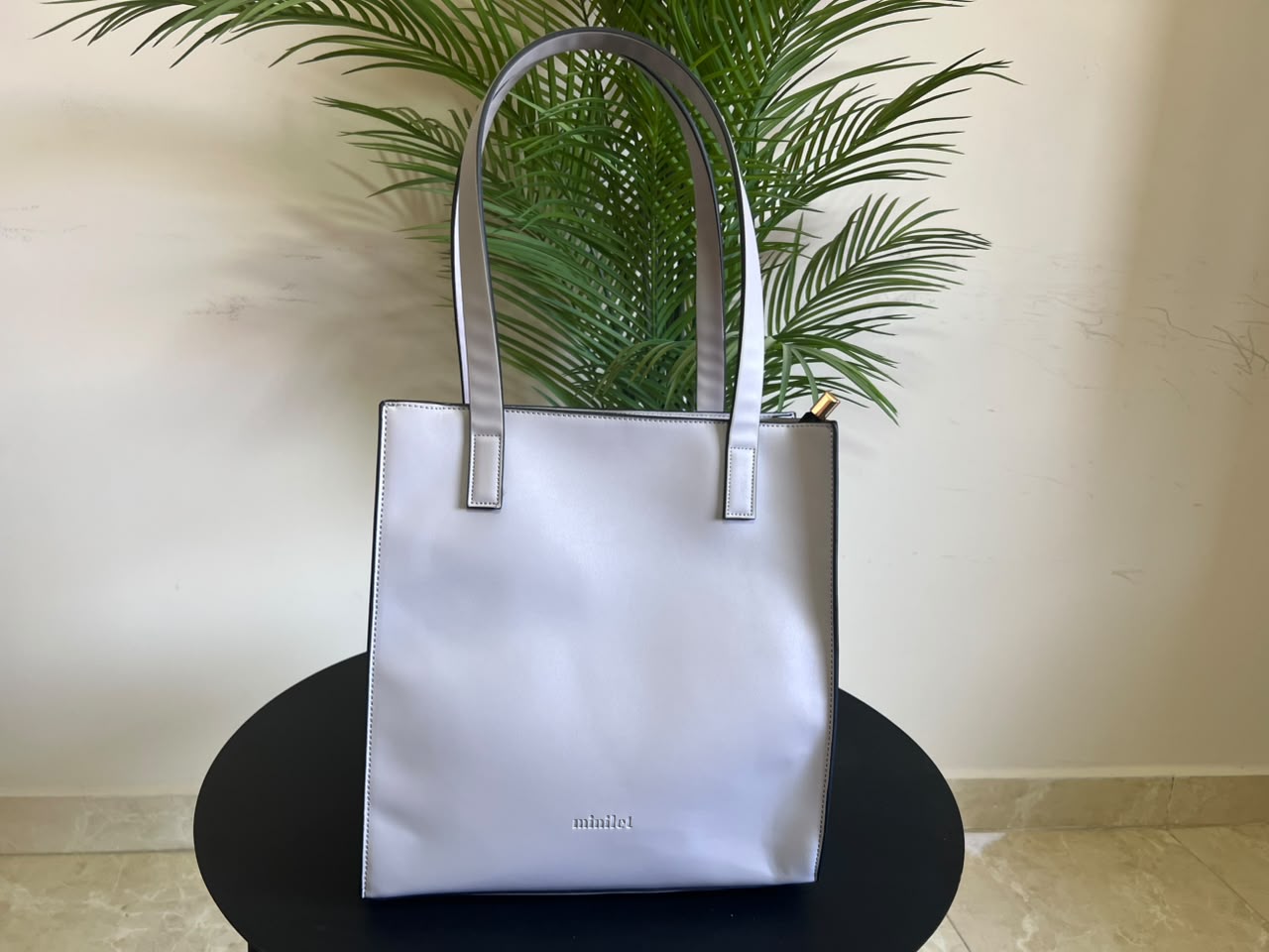 Grey | Basic Tote With a Zipper(New ✨) (Zero Waste 🌿)