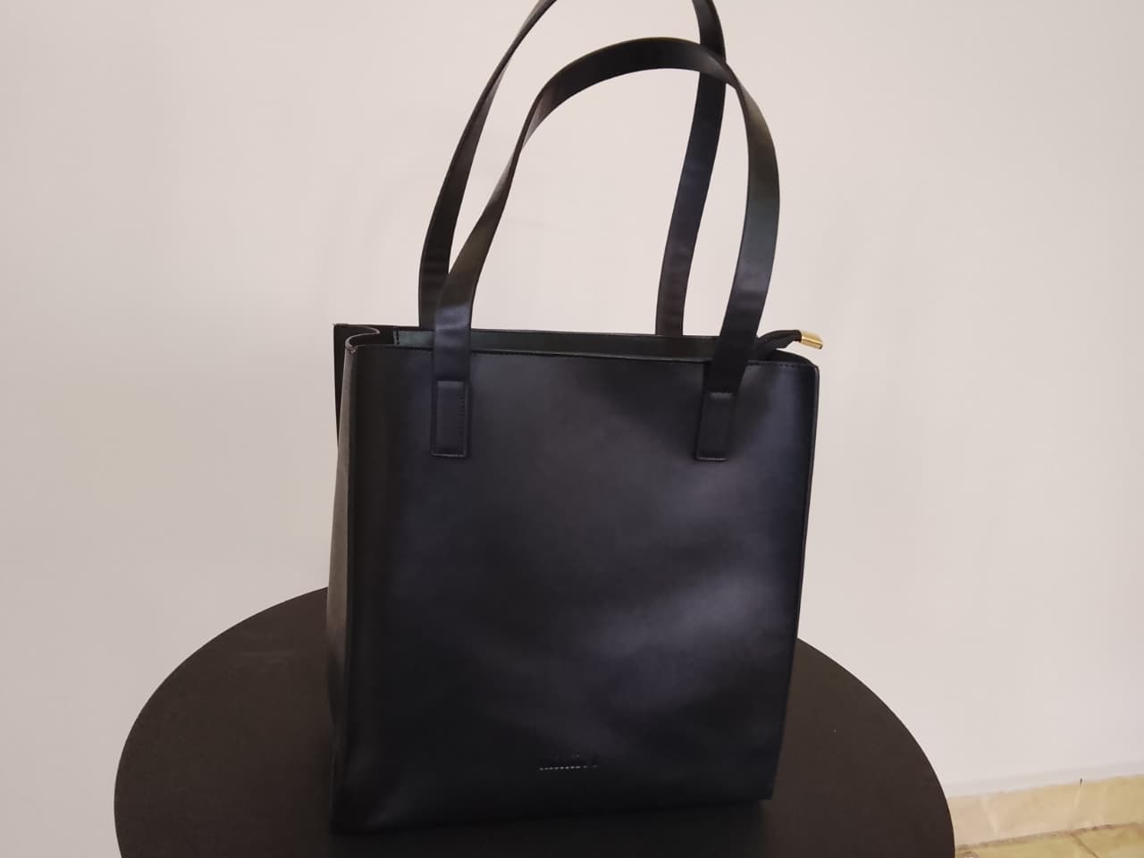 Black | Basic Tote With a Zipper (Zero Waste 🌿)