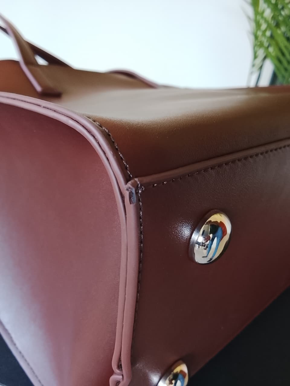 Dark Brown | Large Basic Tote(Zero Waste 🌿)
