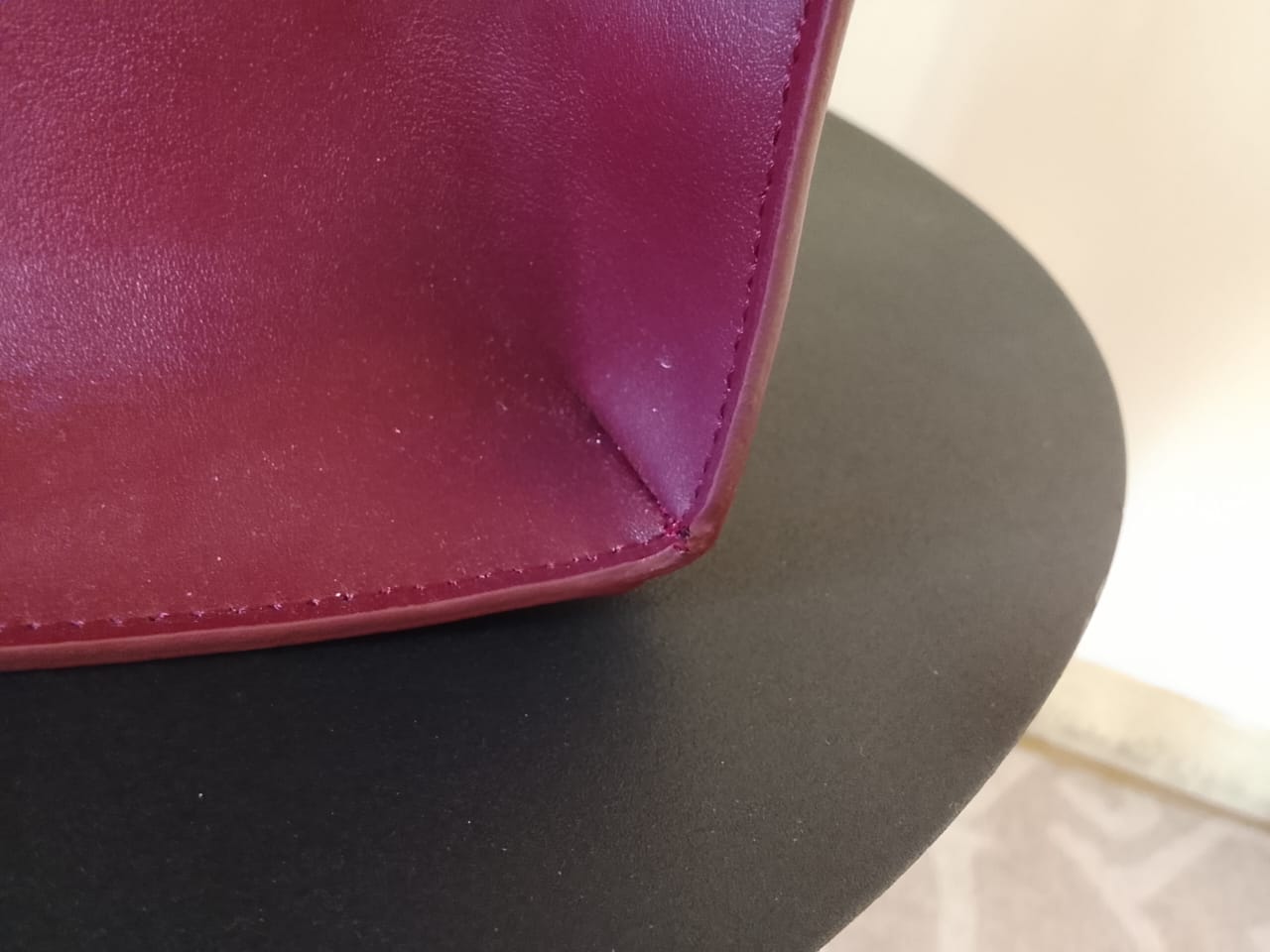 Burgundy | Basic Tote With a Zipper (Zero Waste 🌿)