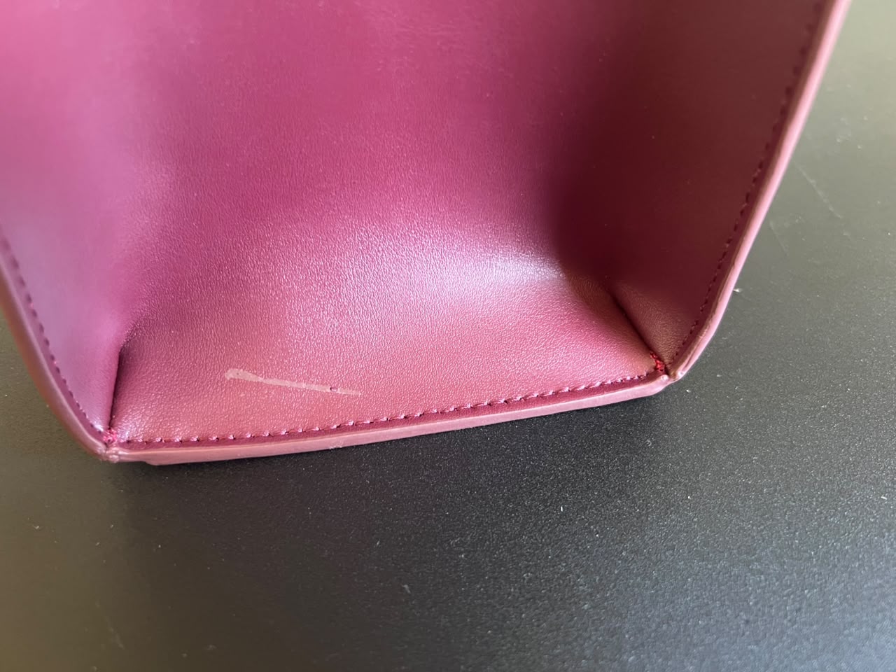 Burgundy | Basic Tote With a Zipper (Zero Waste 🌿)