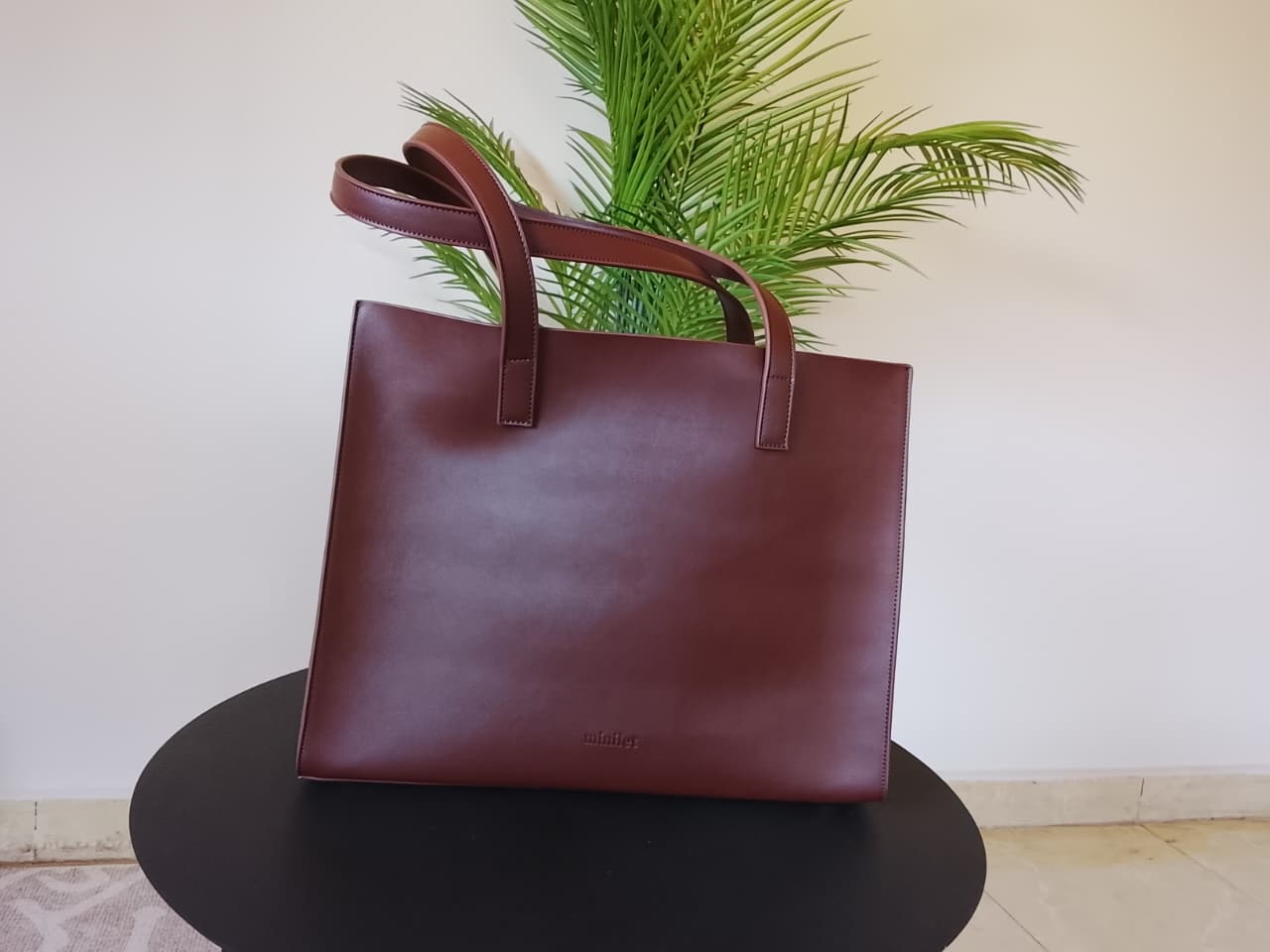 Dark Brown | Large Basic Tote(Zero Waste 🌿)