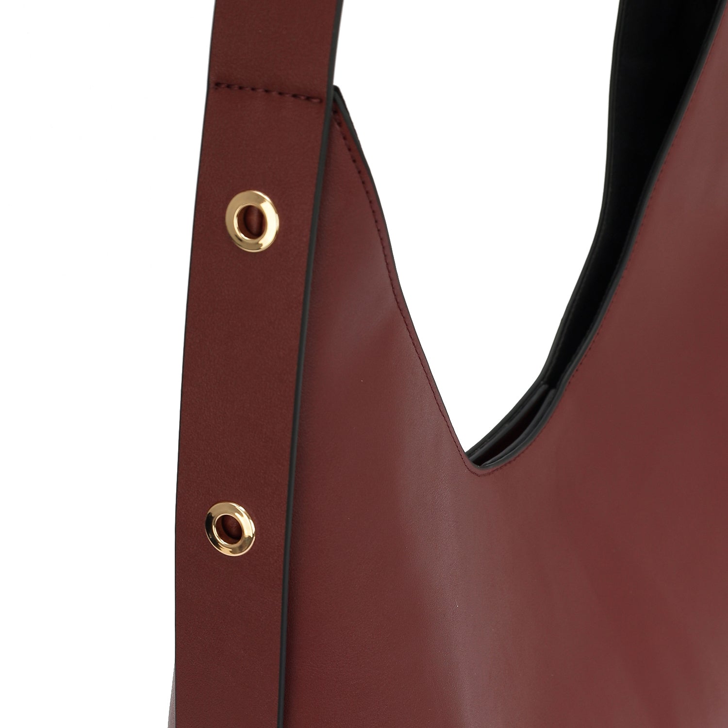 Leather Bag With Eyelets