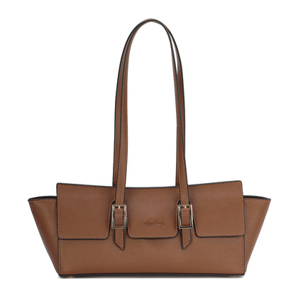 Leather Shoulder Bag in Bag