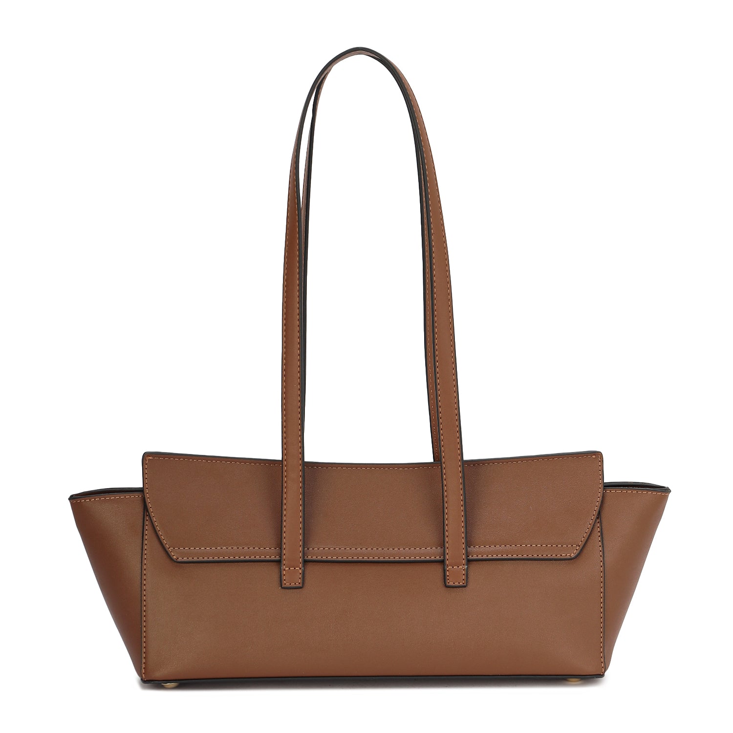 Leather Shoulder Bag in Bag