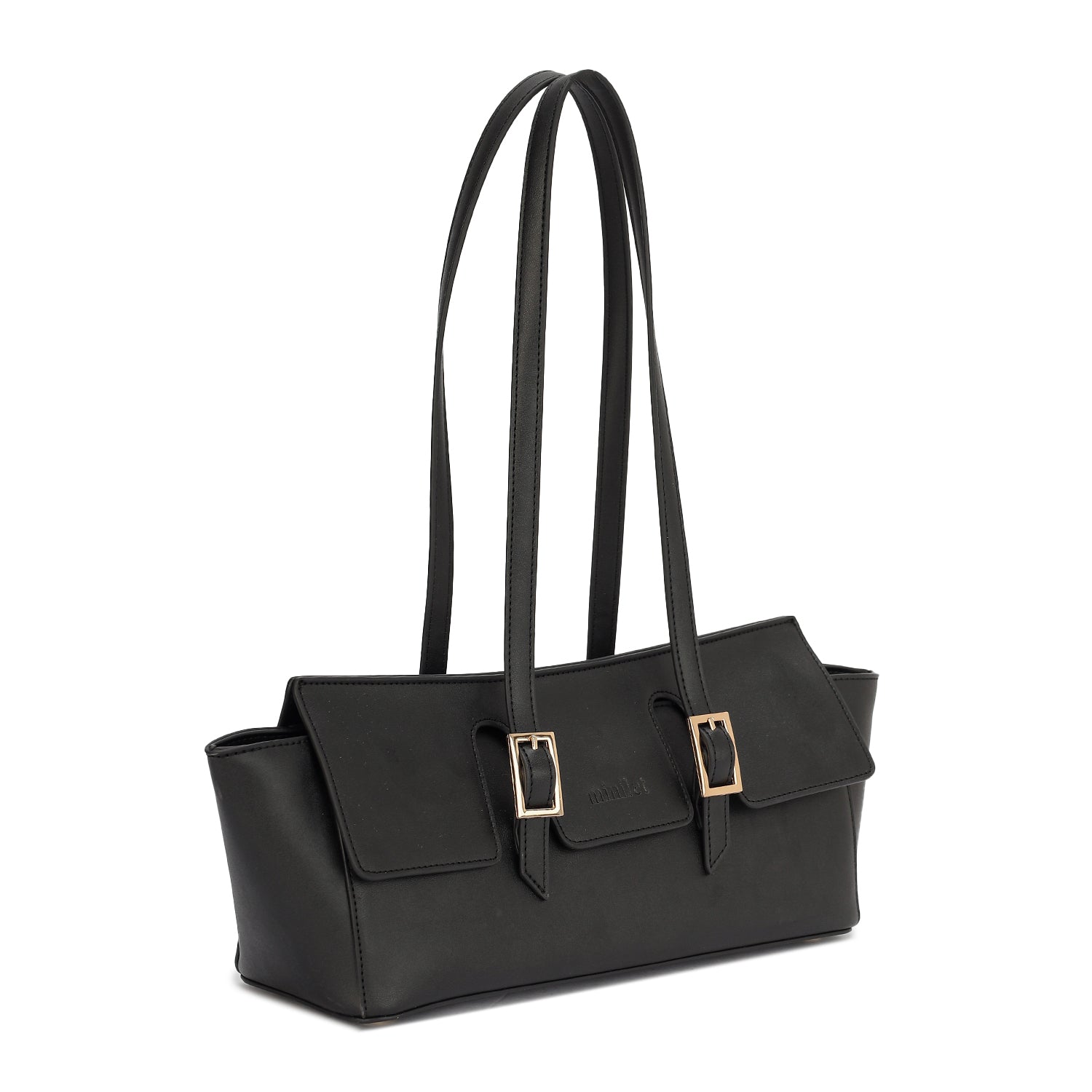 Leather Shoulder Bag in Bag