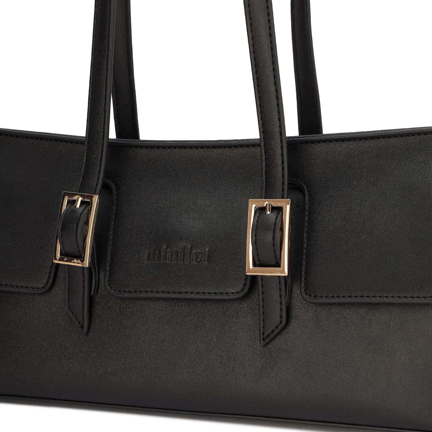 Leather Shoulder Bag in Bag