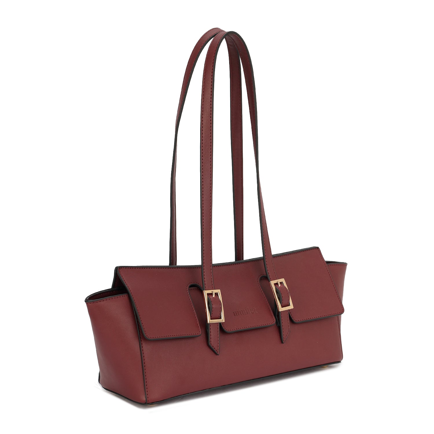 Leather Shoulder Bag in Bag