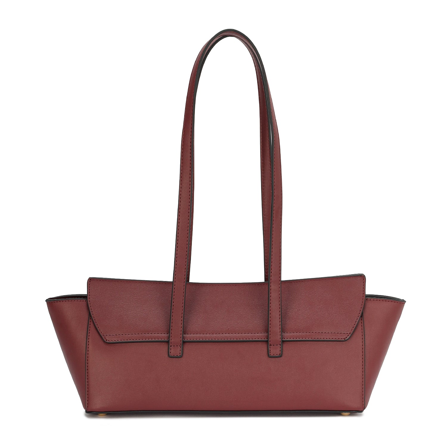 Leather Shoulder Bag in Bag