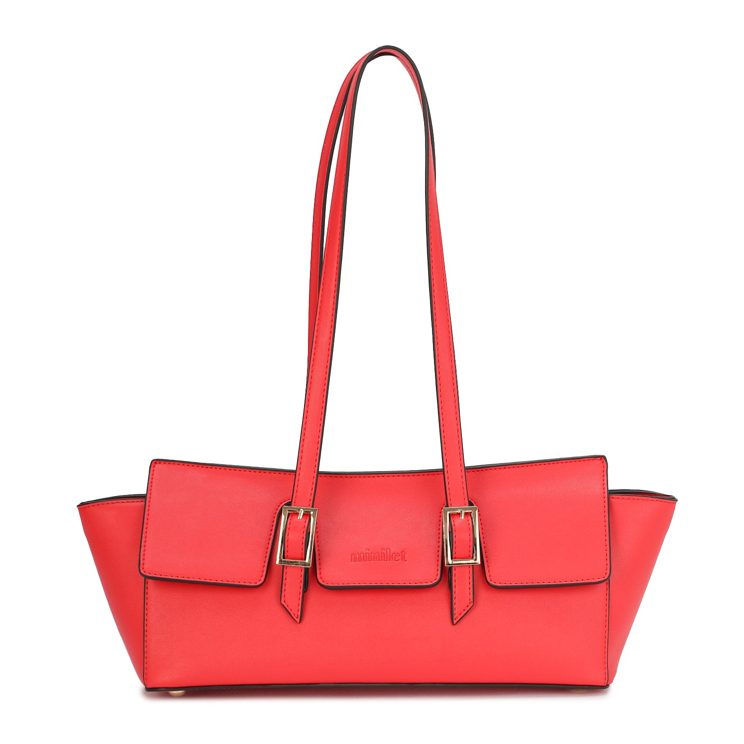 Leather Shoulder Bag in Bag