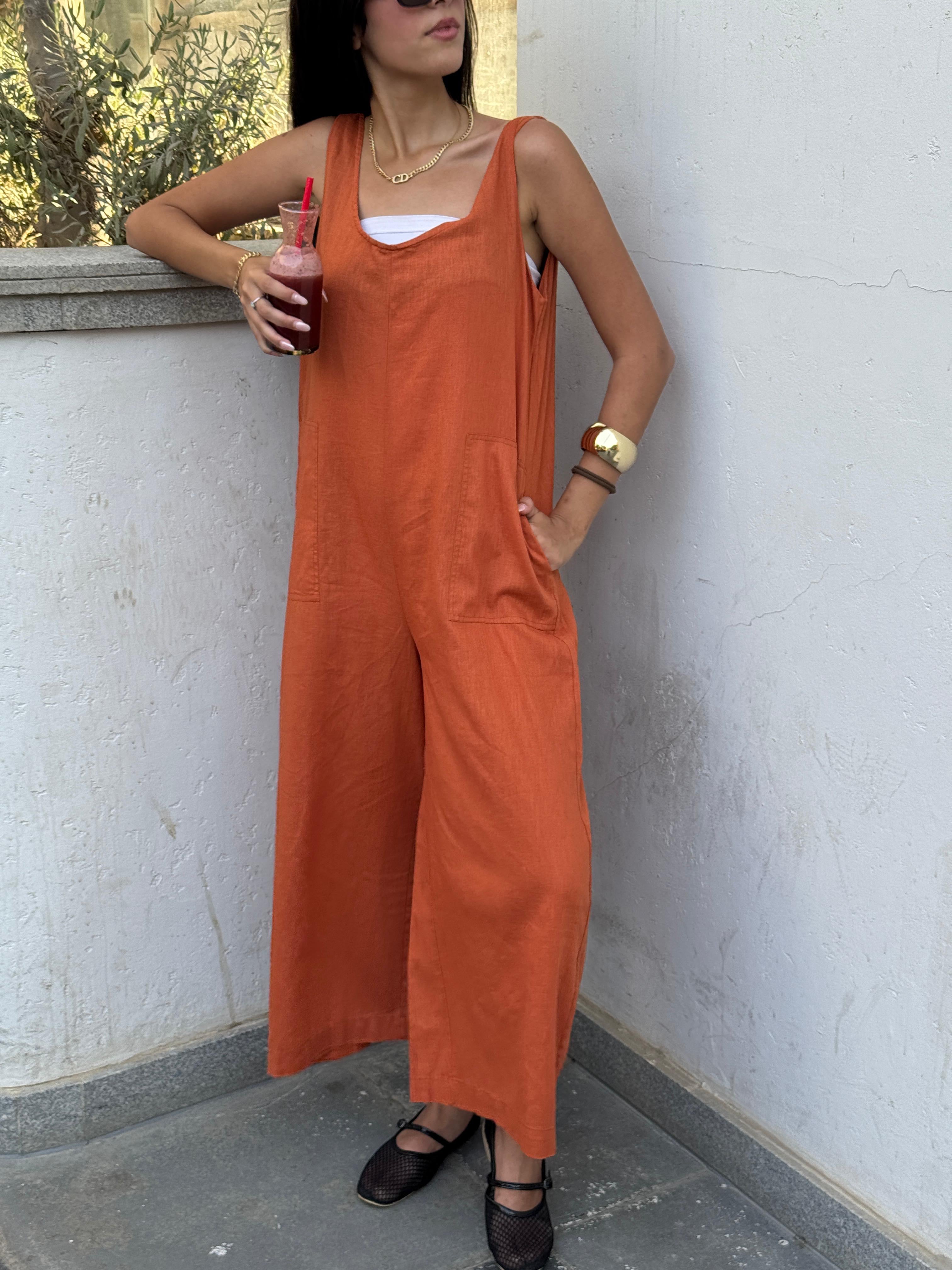 Dark Orange | Jump suit