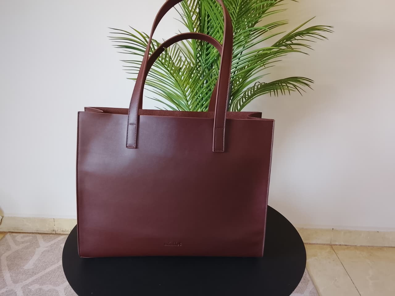 Dark Brown | Large Basic Tote(Zero Waste 🌿)
