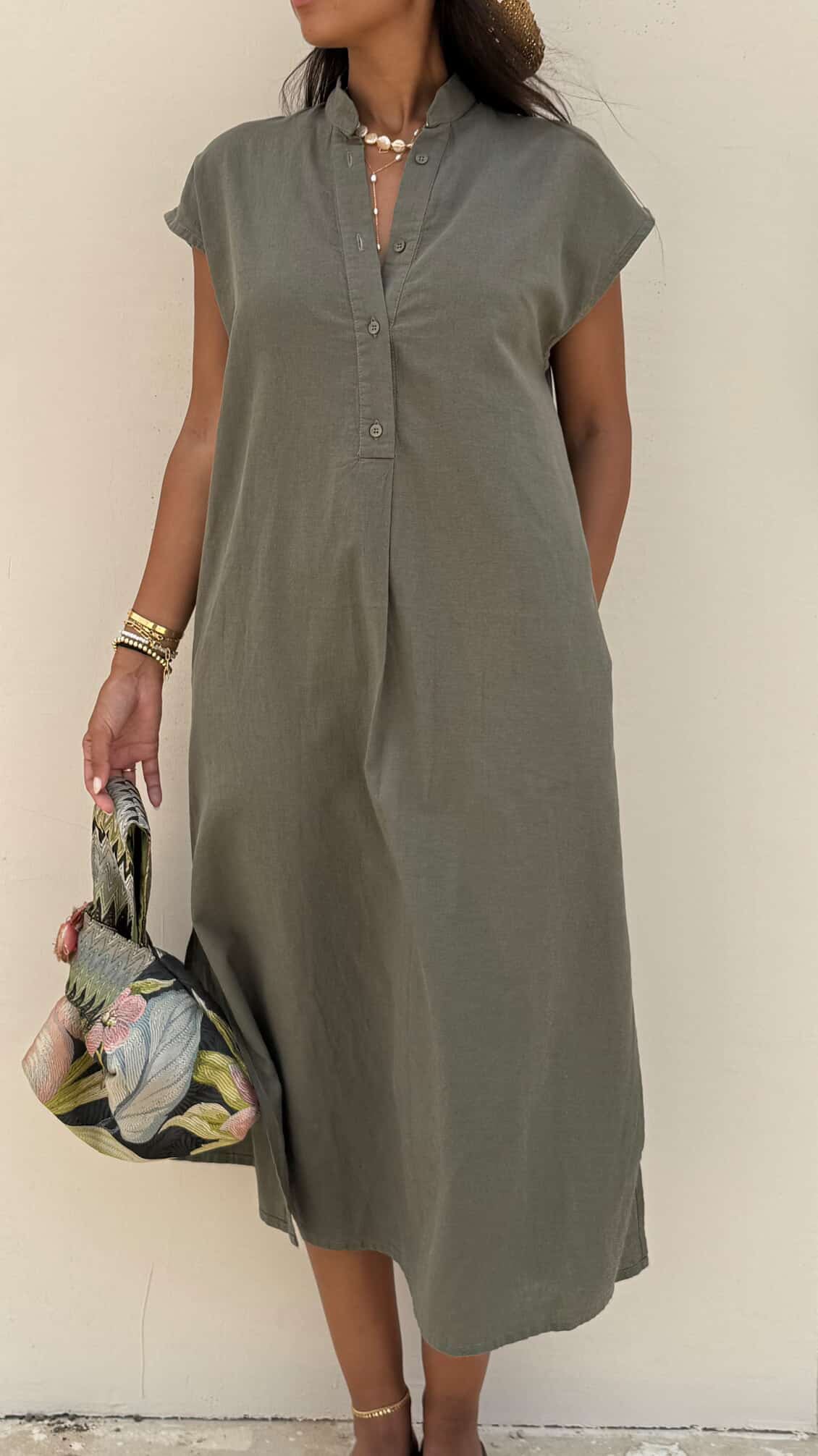 Olive | City Linen Dress
