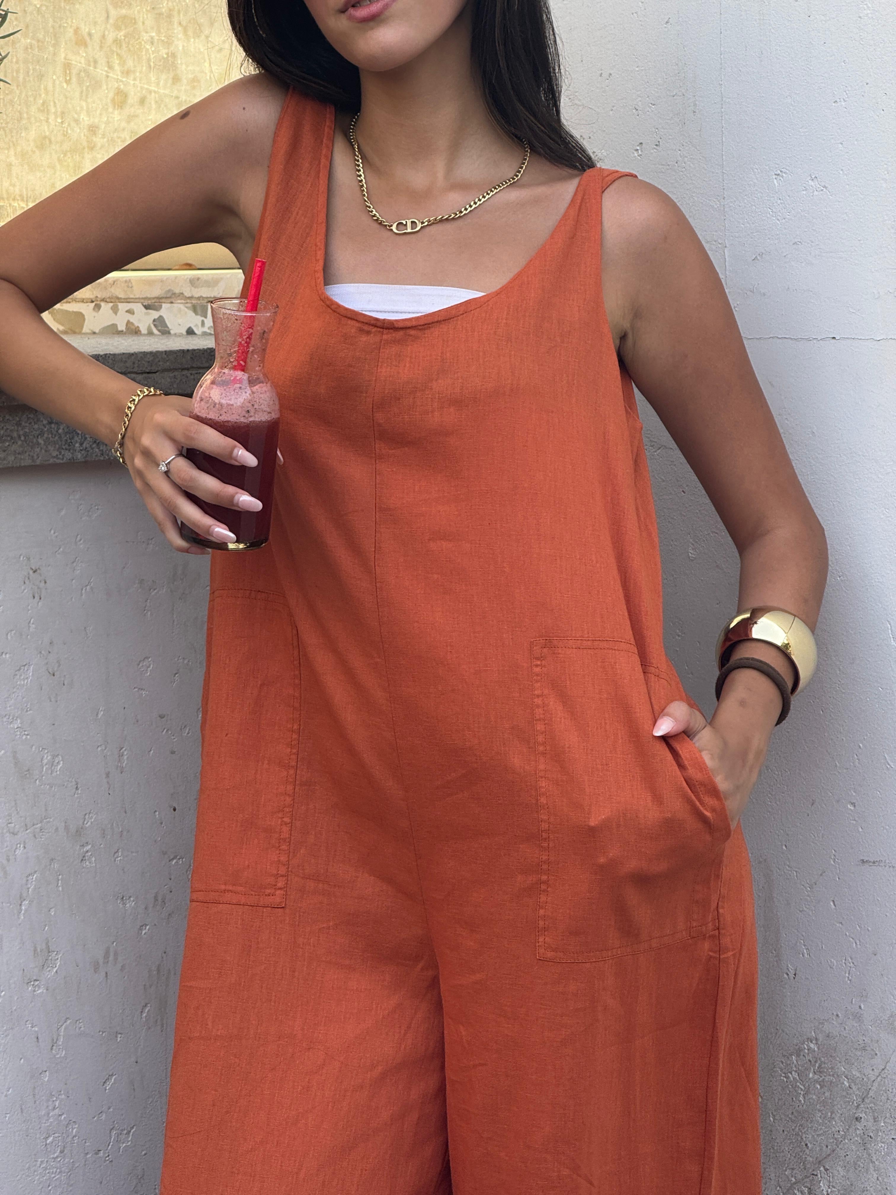 Dark Orange | Jump suit