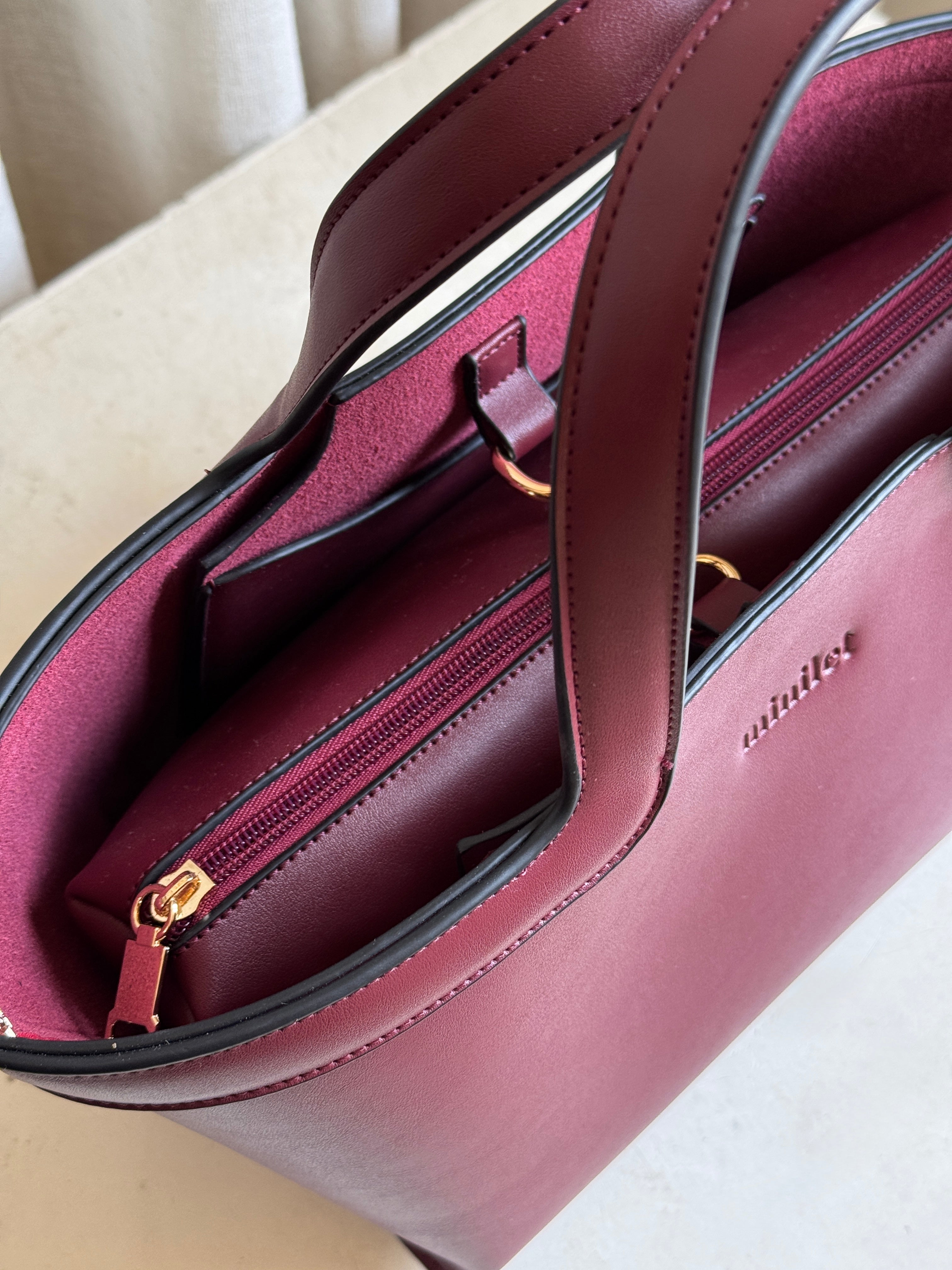 Burgundy | mini bag in bag (New⚡️)
