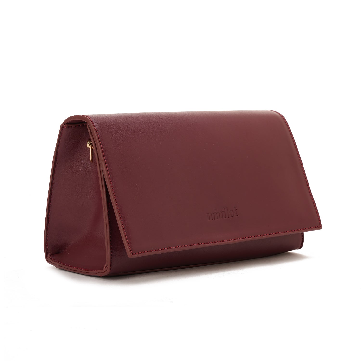 Burgundy | The triangular crossbody Bag