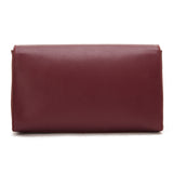 Burgundy | The triangular crossbody Bag