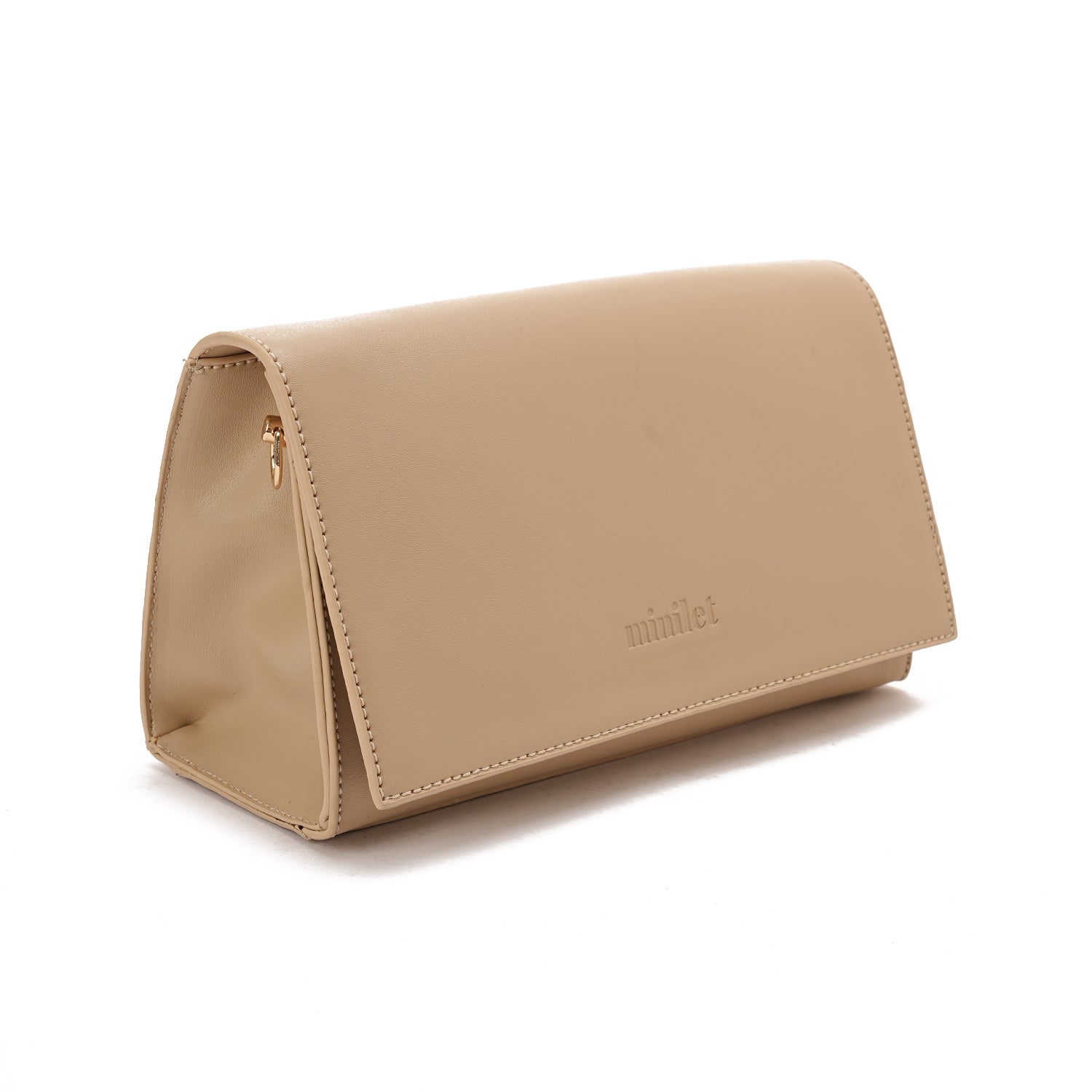 Beige | The triangular crossbody Bag