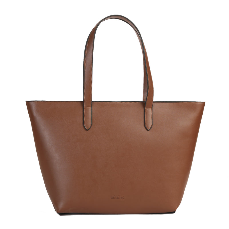 Brown | Zipper Classic Tote