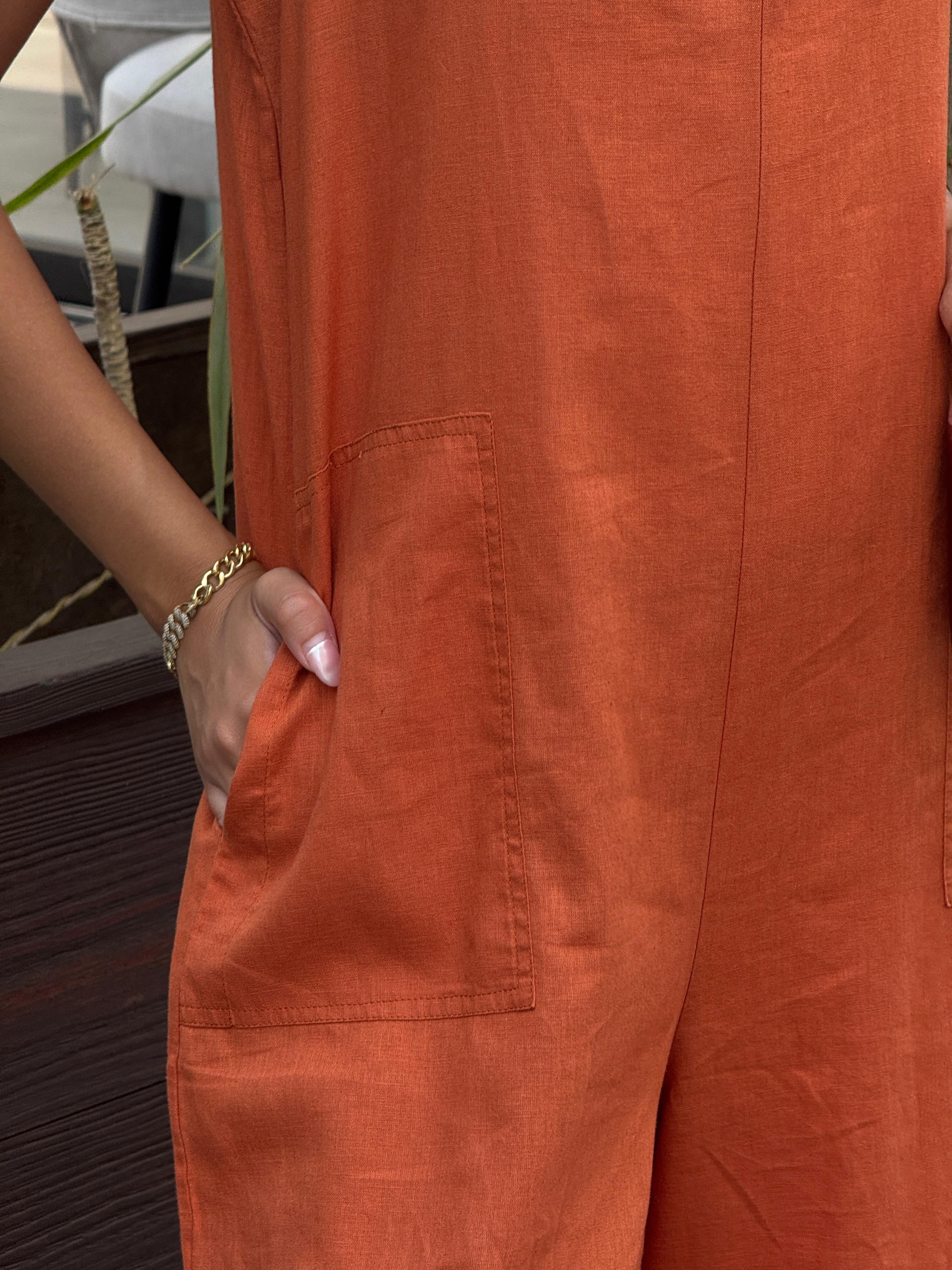 Dark Orange | Jump suit