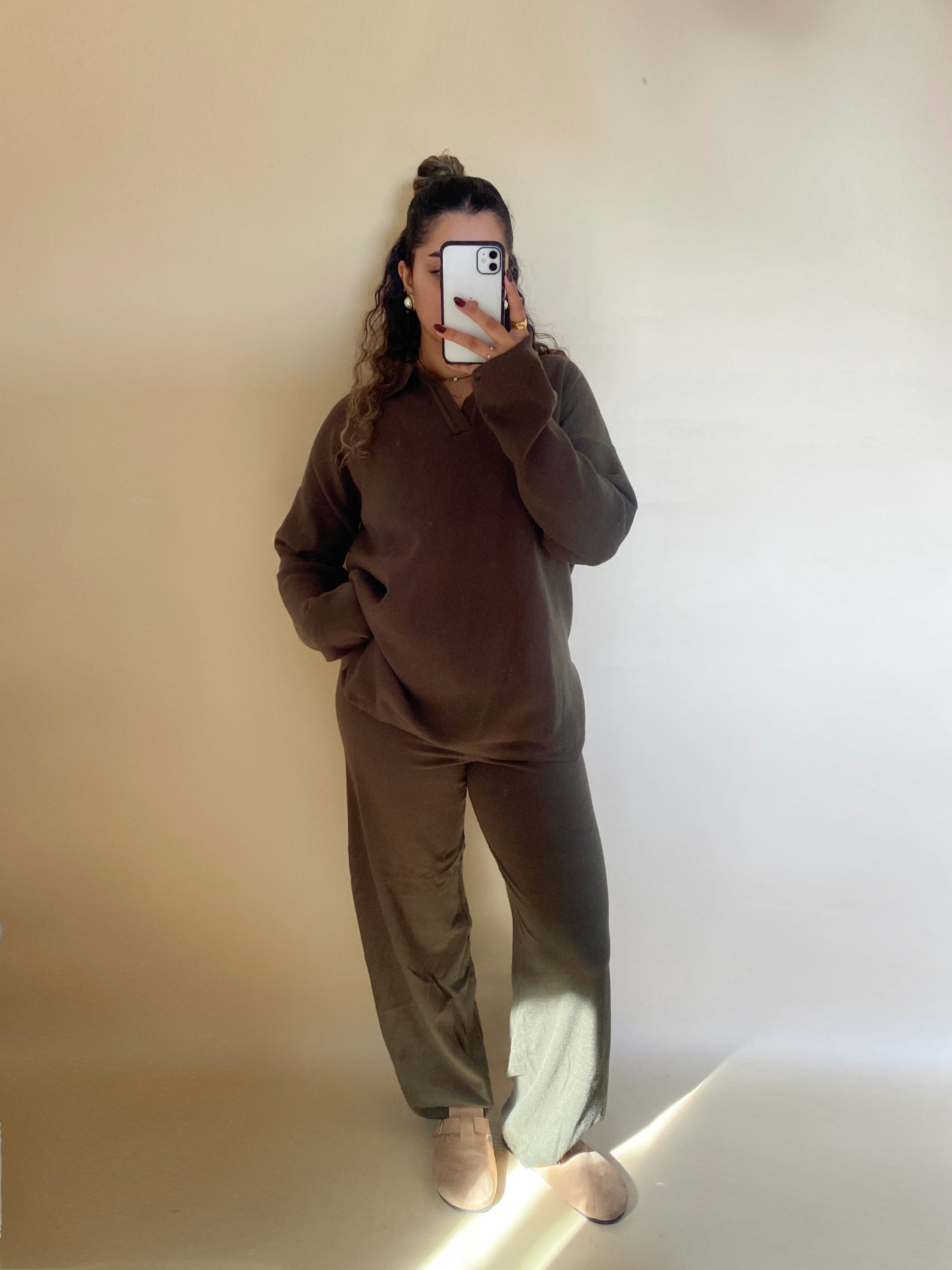 Olive | Comfy knit Set