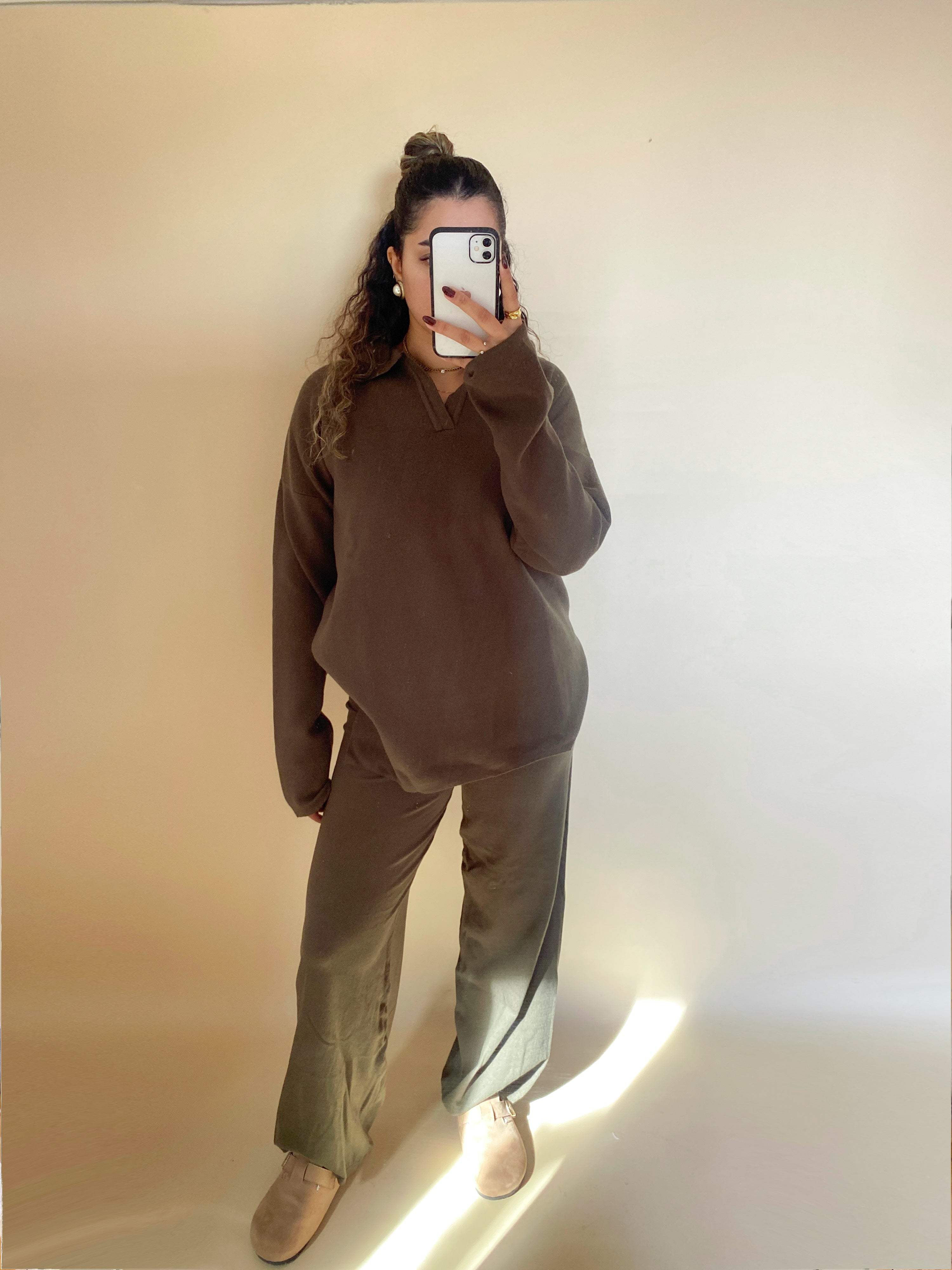 Olive | Comfy knit Set