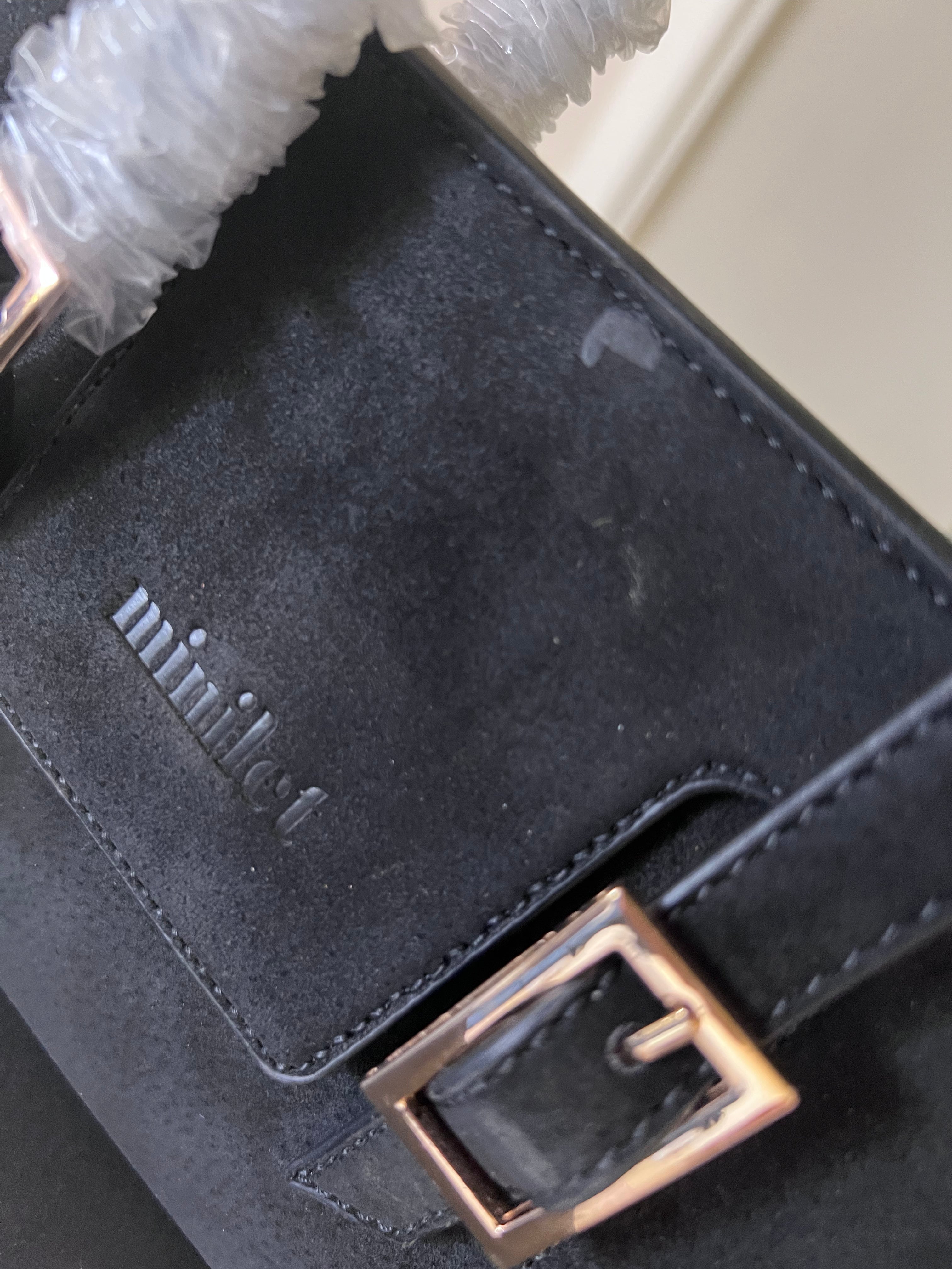 Black | Suede Shoulder Bag (Zero Waste 🌿)