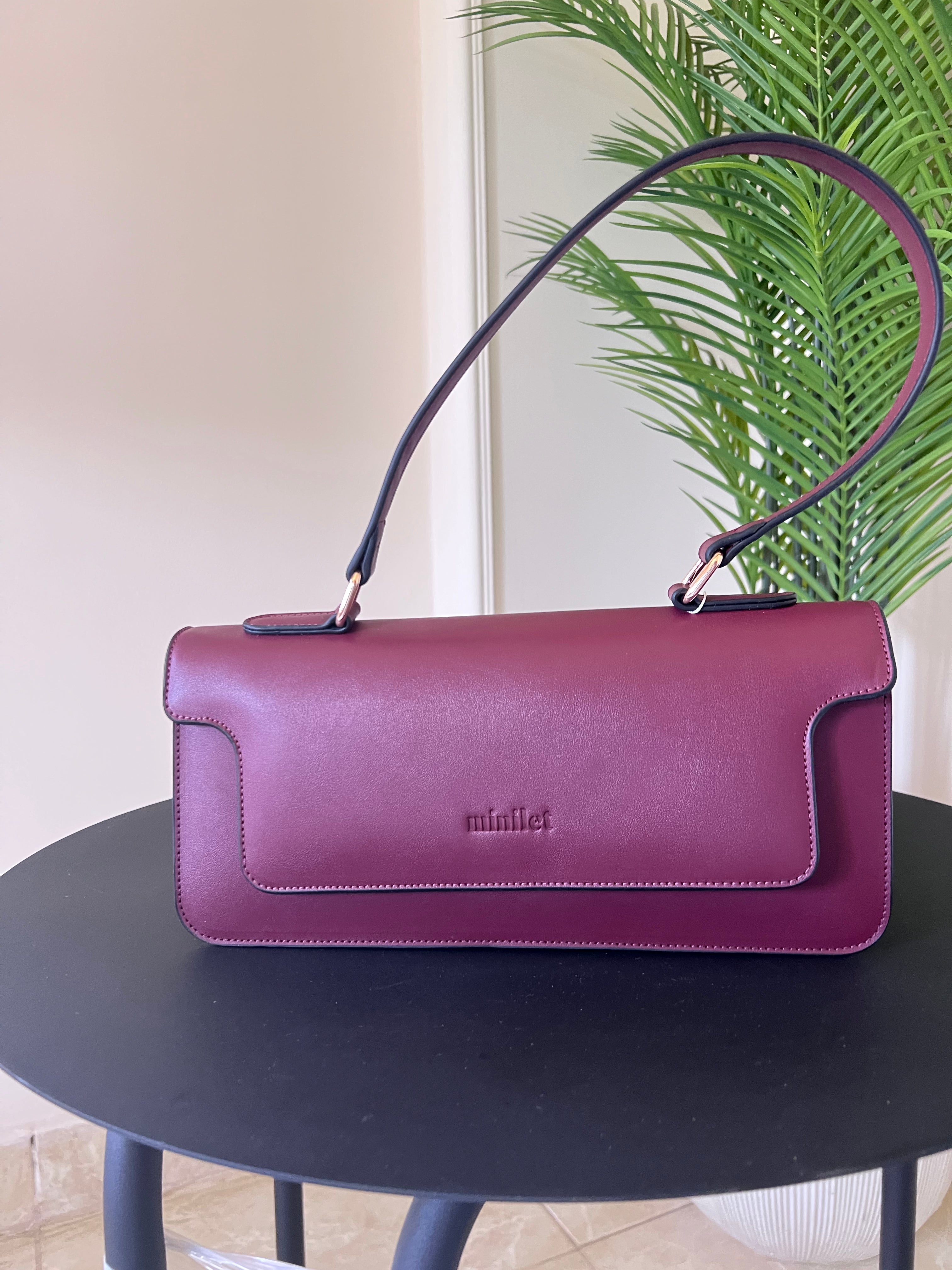 Burgundy | Shoulder Bag (Zero Waste 🌿)