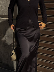 Maxi Satin Skirt