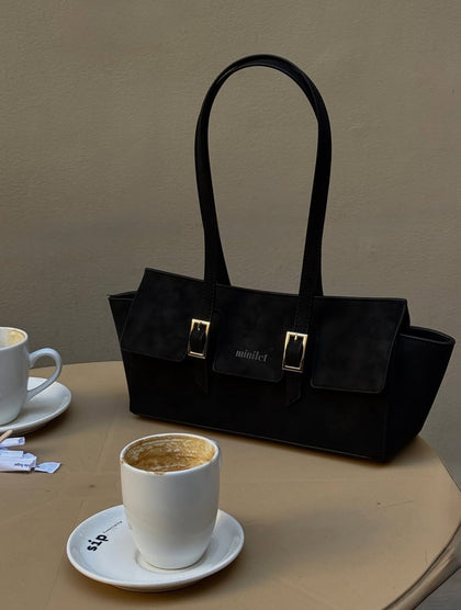 Suede Shoulder Bag in Bag