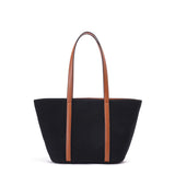 Black x Camel | leather x Canvas Tote