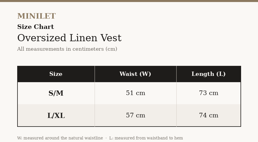 Blue | Oversized Linen VEST