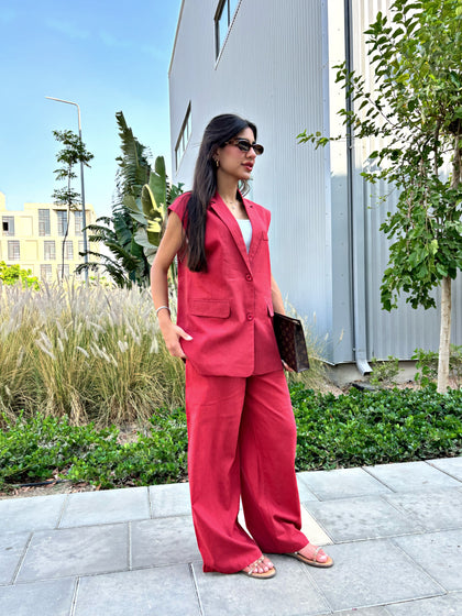 Reddish Brick | Linen PANTS