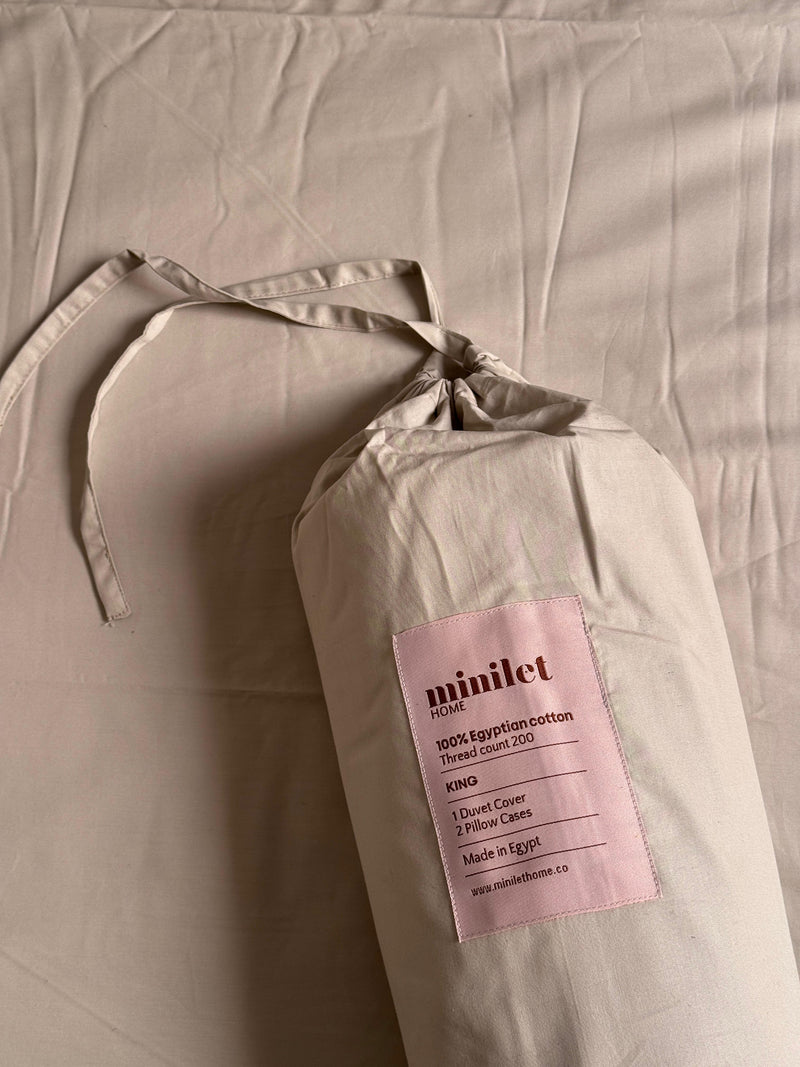 Pistachio | Percale Duvet Cover Set