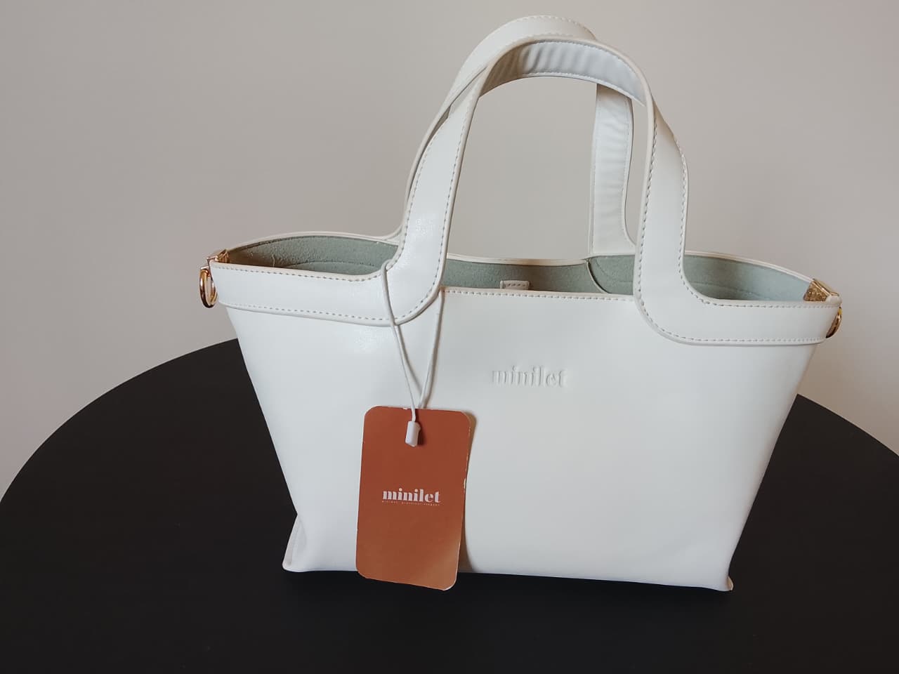 White| mini bag in bag  (Zero Waste 🌿)