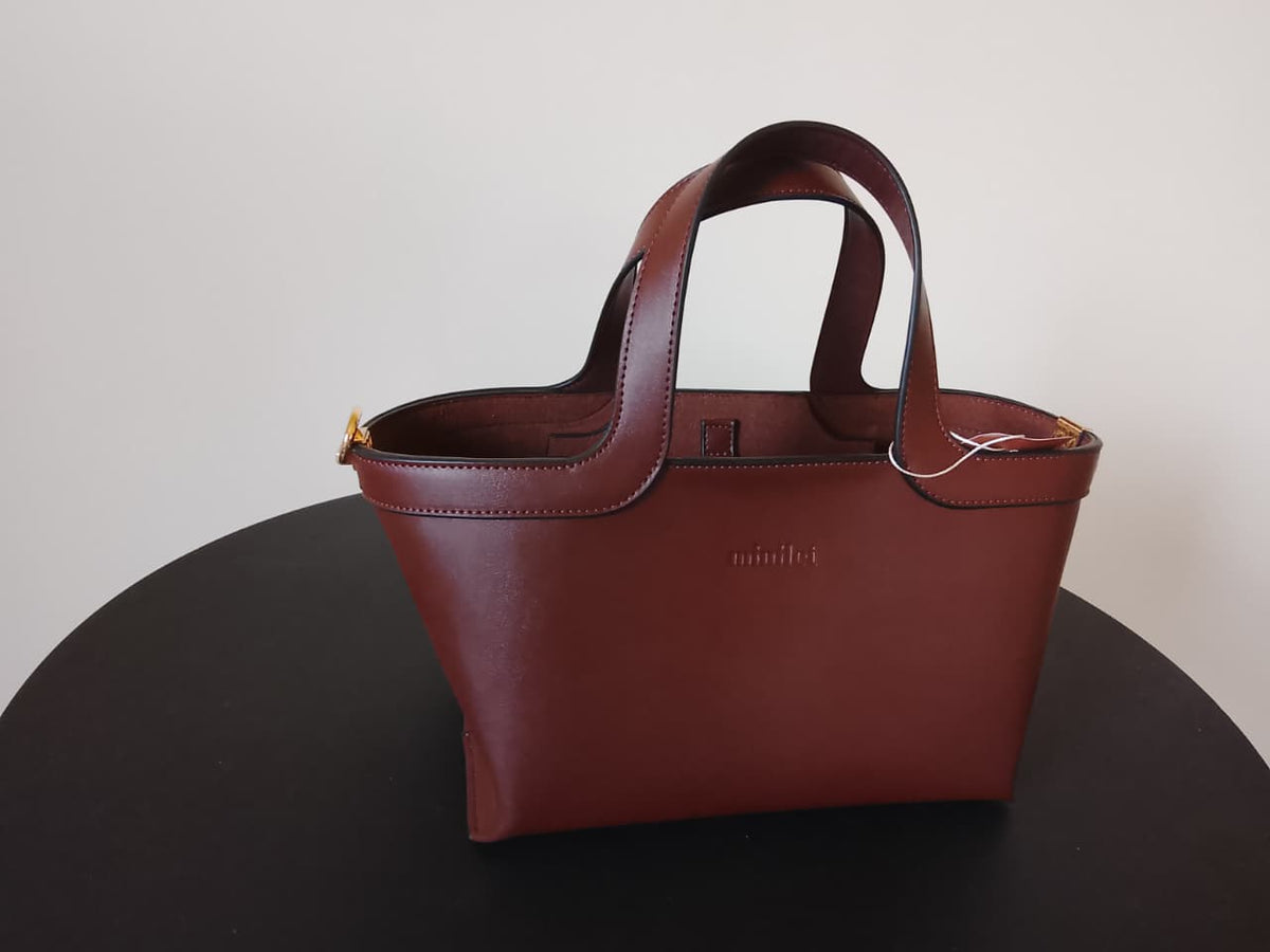 Dark Brown| mini bag in bag  (Zero Waste 🌿)