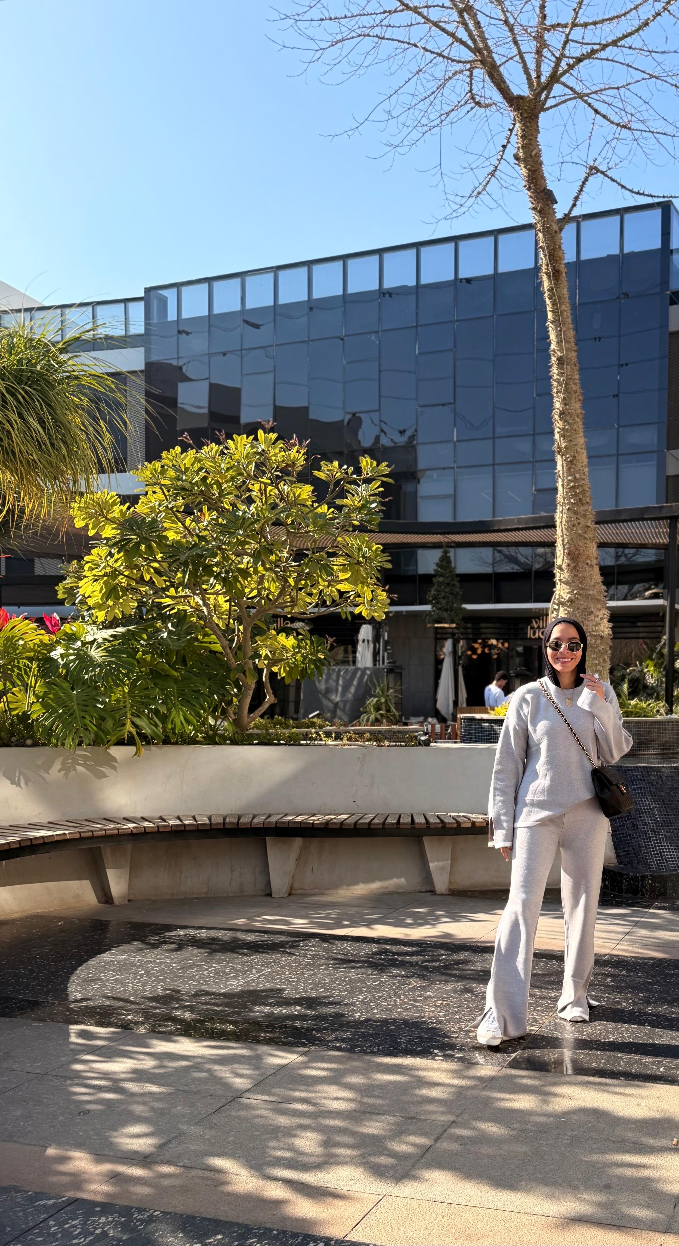 Grey  x White |  knit Set