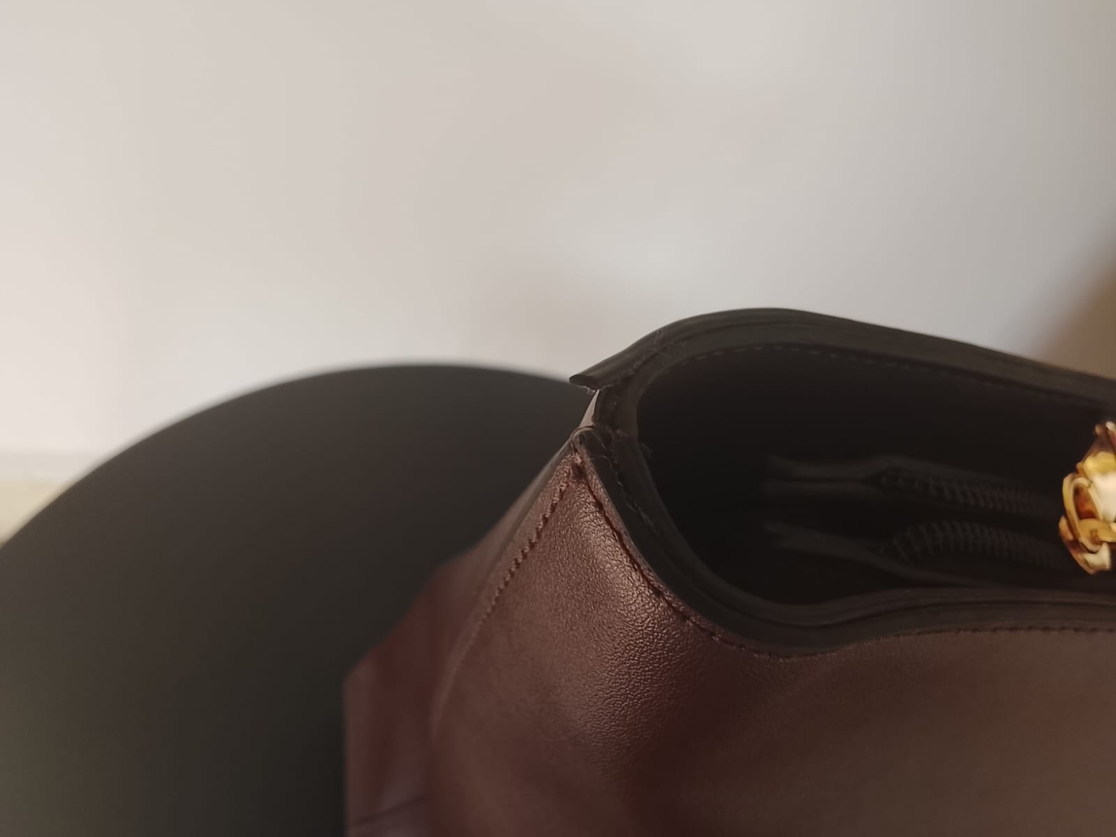 Dark Brown| Zipper Classic Tote (Zero Waste 🌿)