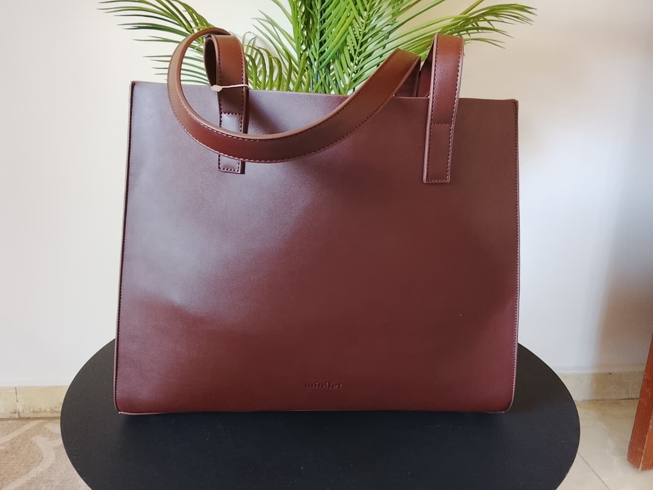 Dark Brown | Large Basic Tote(Zero Waste 🌿)