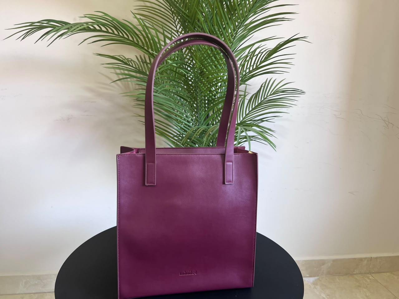 Burgundy | Basic Tote With a Zipper (Zero Waste 🌿)