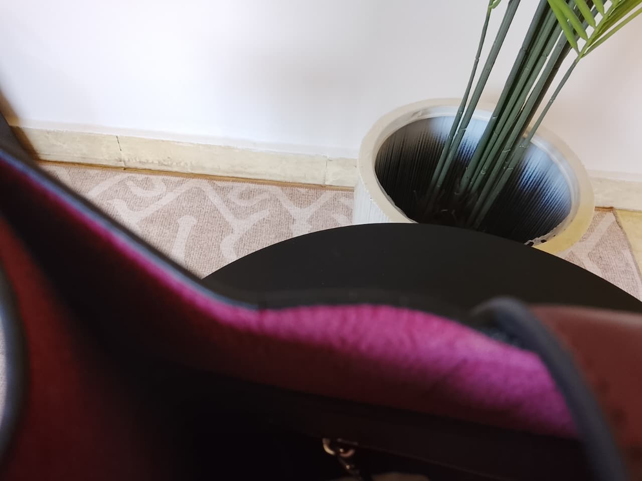 Burgundy | Large Basic Tote(Zero Waste 🌿)