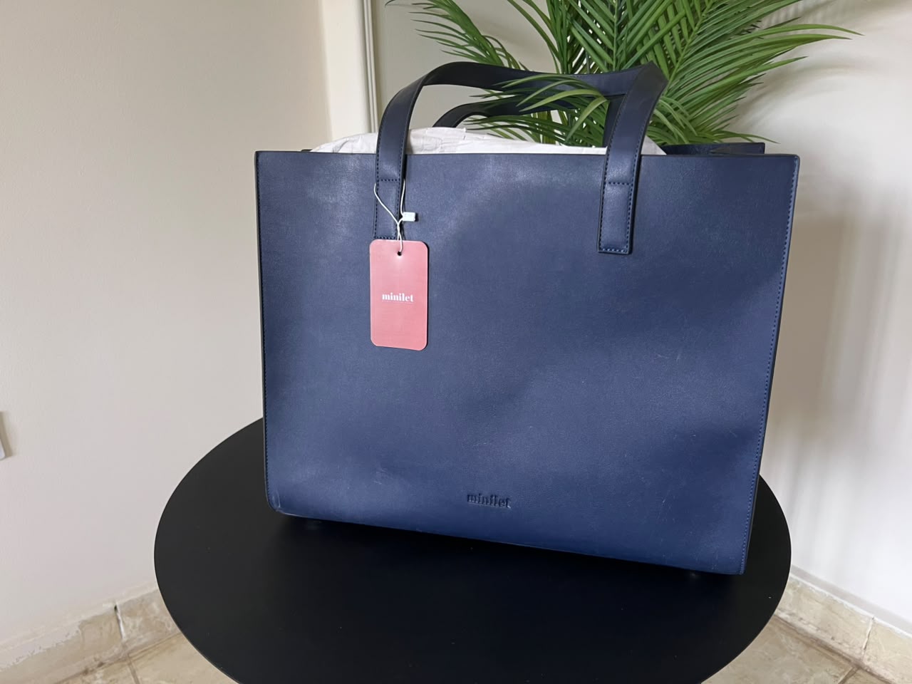 Navy | Large Basic Tote(Zero Waste 🌿)