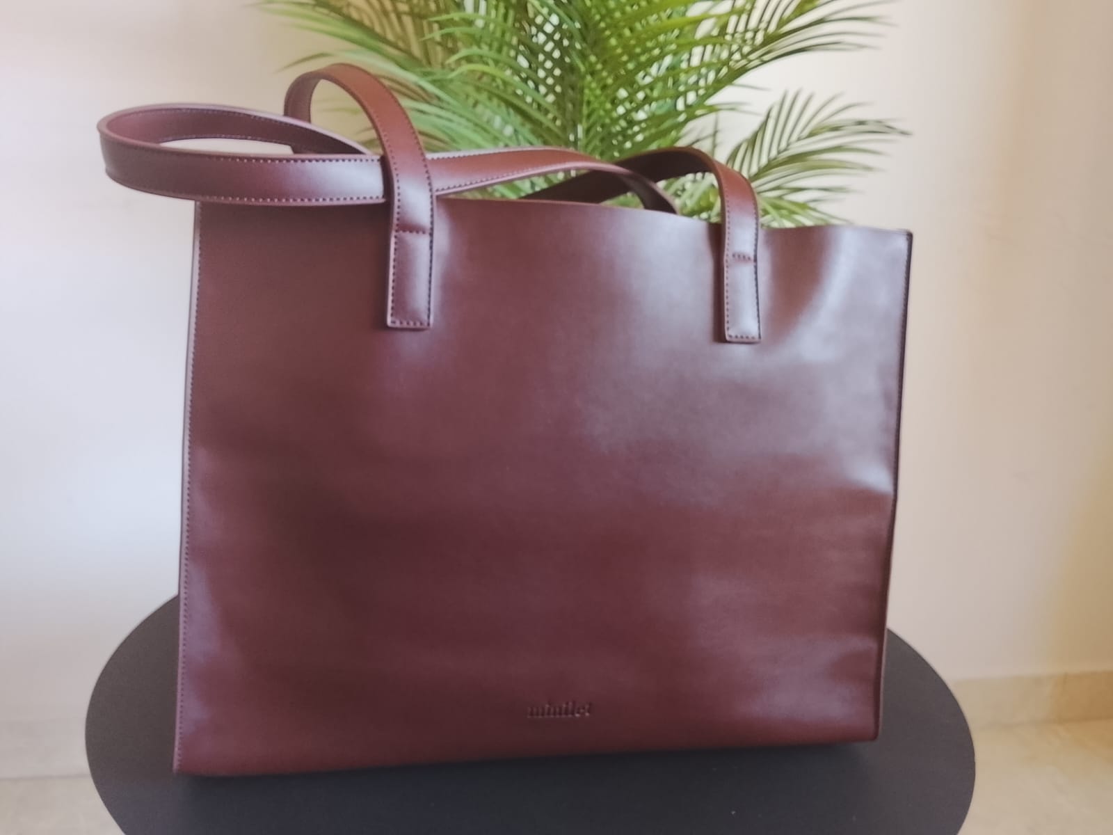 Dark Brown | Large Basic Tote(Zero Waste 🌿)