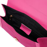Fuschia x Fuschia | Leather & Canvas Crossbody Bag
