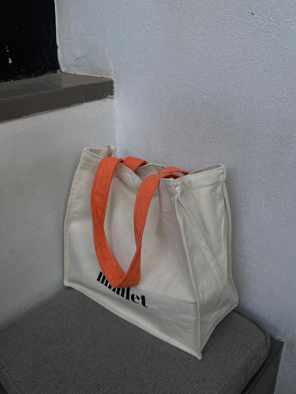 Orange x Off White | Canvas Shopping Tote