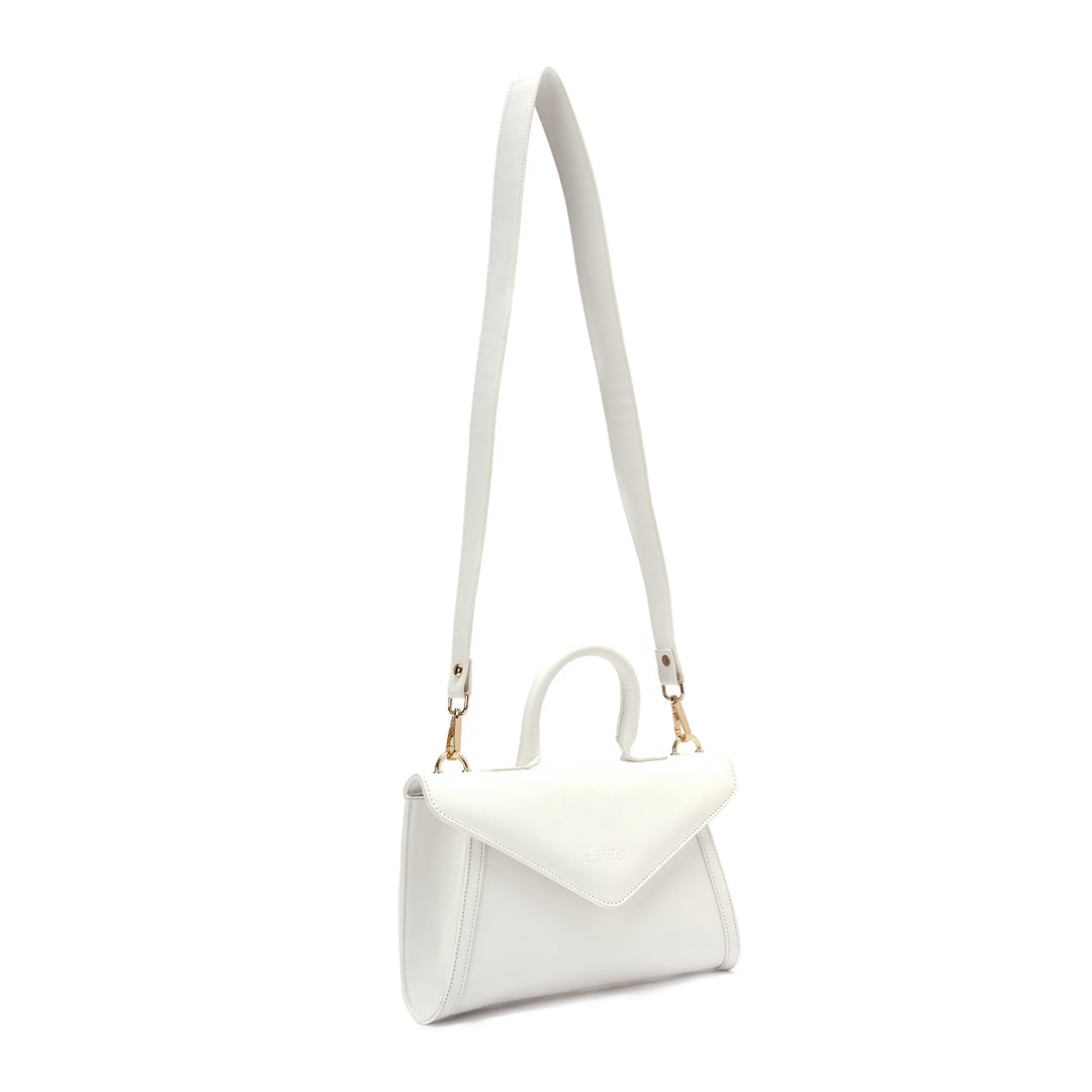 White | Leather Crossbody Bag