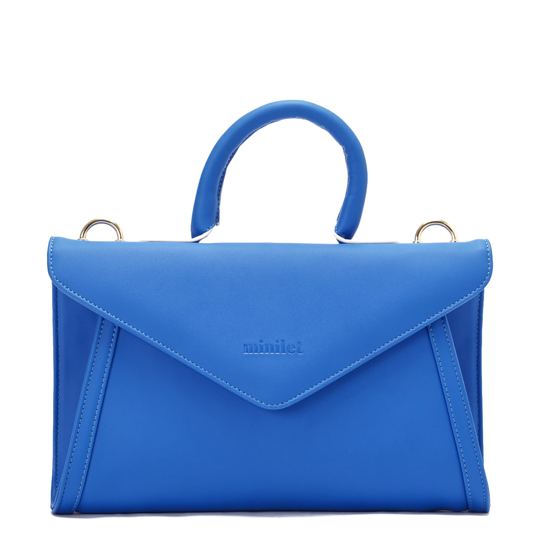 Blue | Leather Crossbody Bag