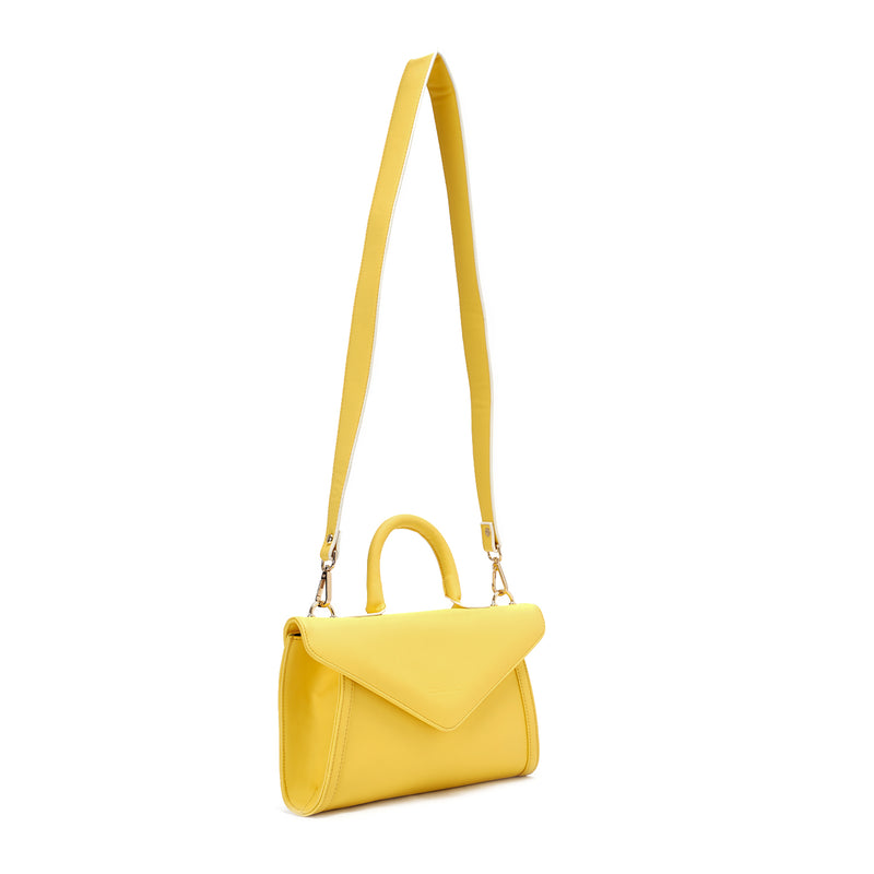 Yellow | Leather Crossbody Bag
