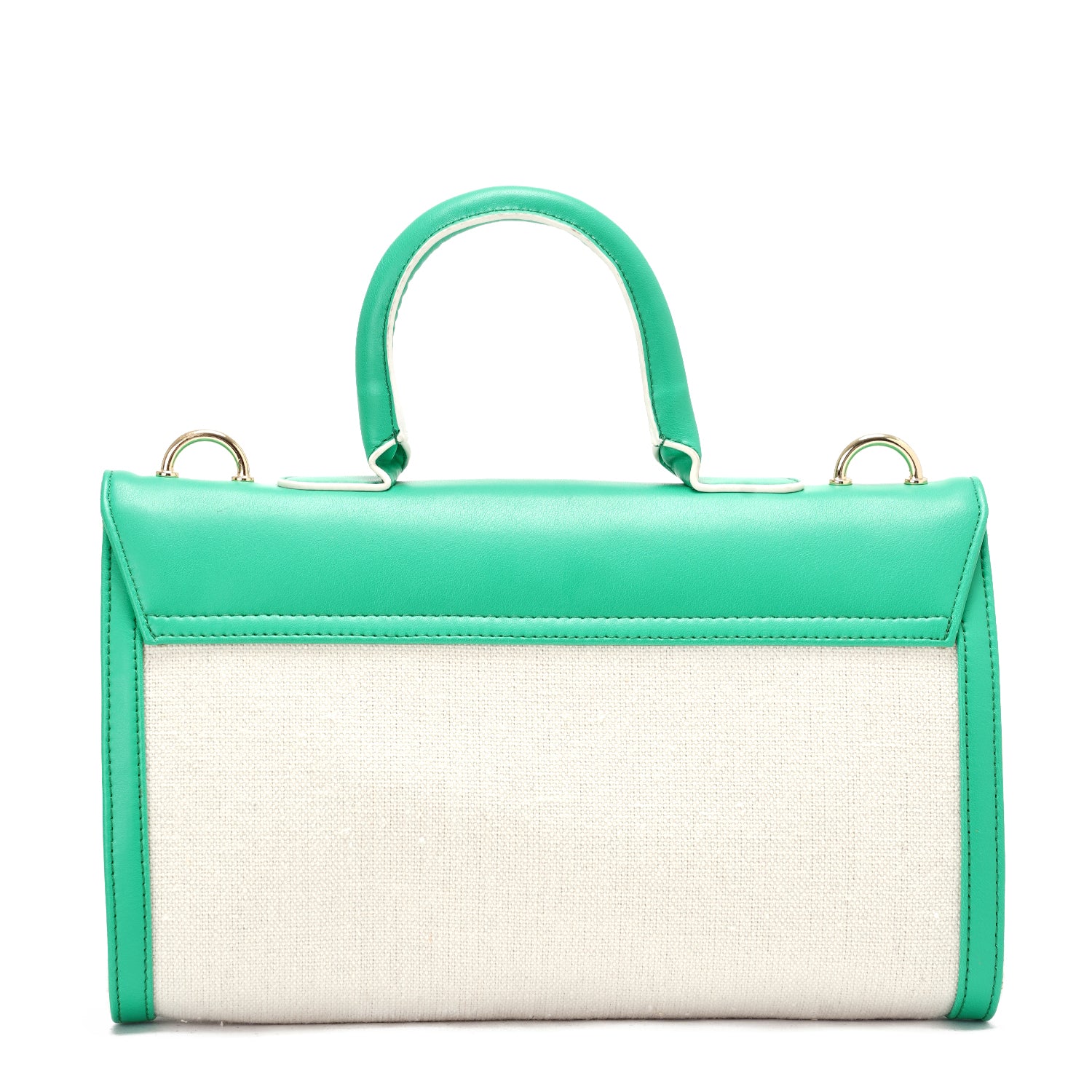 Green x Offwhite | Leather & Canvas Crossbody Bag