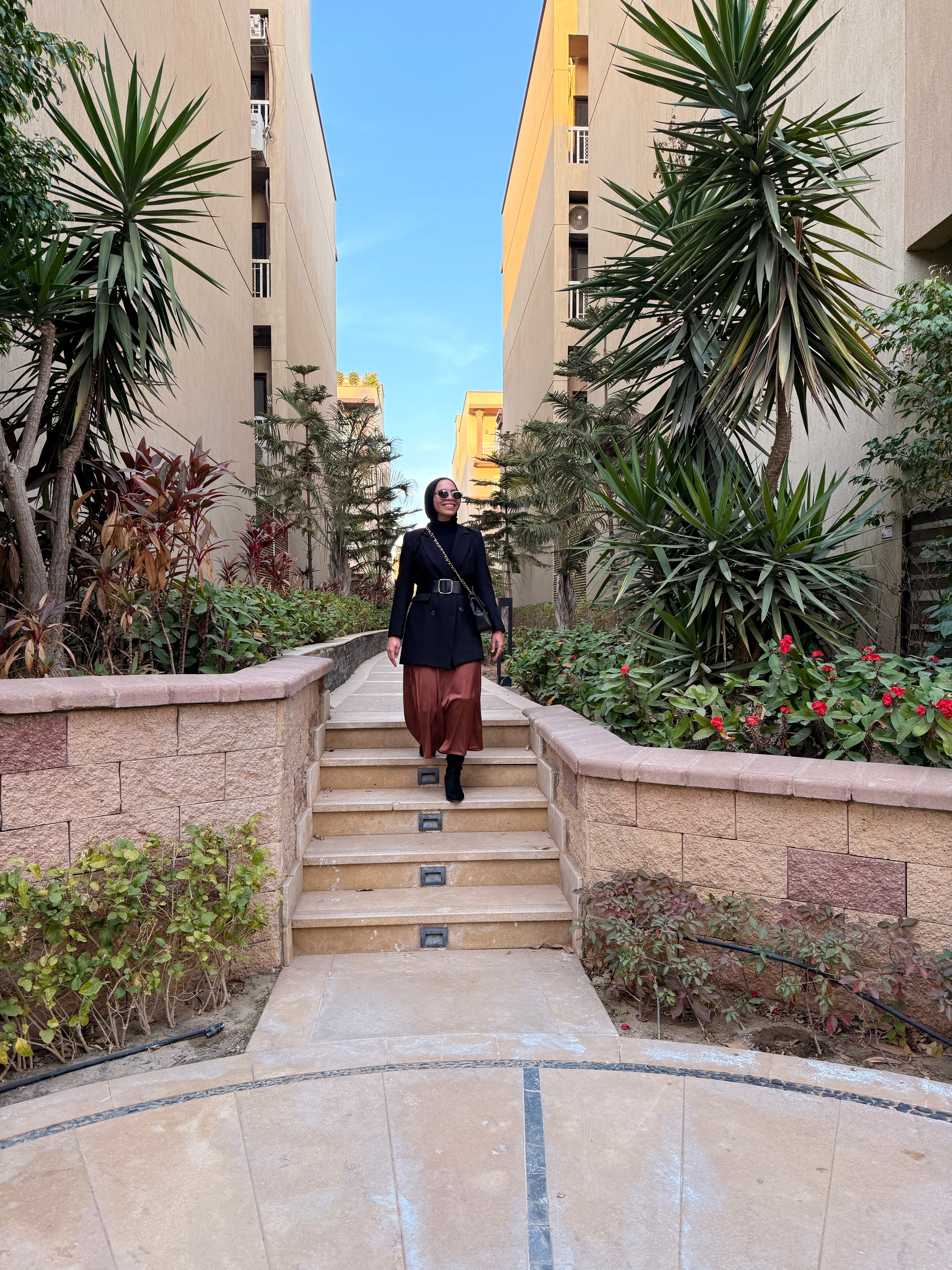 Brown | Maxi Satin Skirt